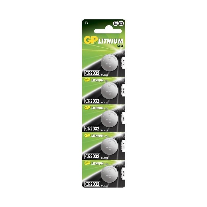GP LITHIUM BUTTON CELL CR2032 - GP LITHIUM BUTTON CELL CR2032 -